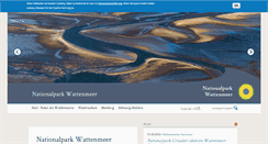 Desktop Screenshot of nationalpark-wattenmeer.de